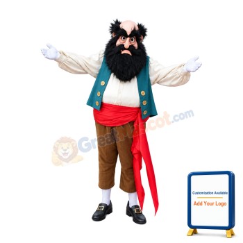 Old Pirate Mascot Costume