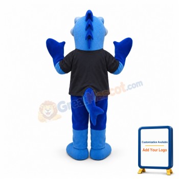 Sport Blue Fish Mascot Costume