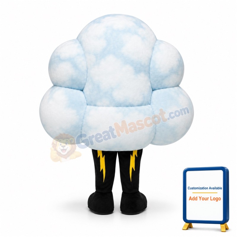 Lightning Cloud Mascot Costume