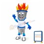 Torch Fire Mascot Costume