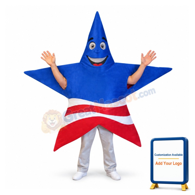Patriot Star Mascot Costume