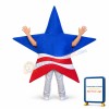 Patriot Star Mascot Costume