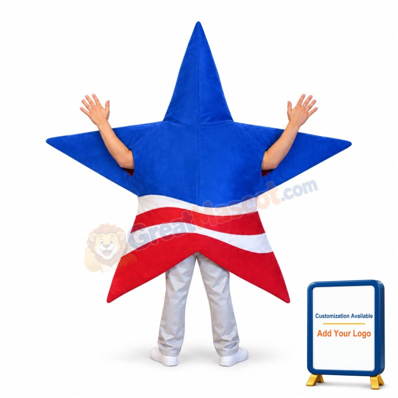 Patriot Star Mascot Costume