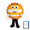 Golden Happy Sun Mascot Costume