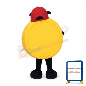 Yellow Coins Mascot Costume