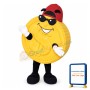 Yellow Coins Mascot Costume