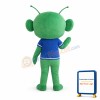 Big Head Green Alien Mascot Costume