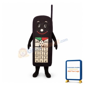 Black Cell Phone Mascot Costume
