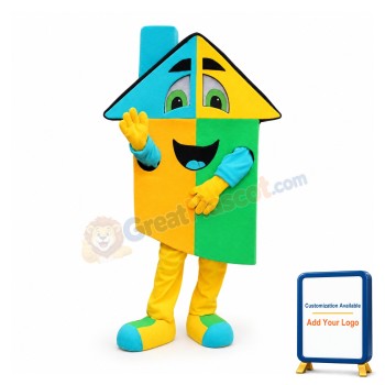 Colorful House Mascot Costume