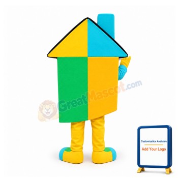Colorful House Mascot Costume