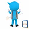 Blue Eyeball Mascot Costume