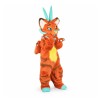 Orange Dragon Mascot Costume