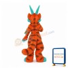 Orange Dragon Realistic Mascot Costume
