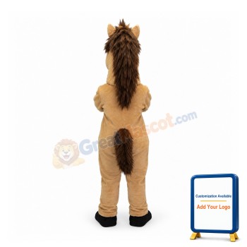 Brown Mustang Horse Mascot Costume