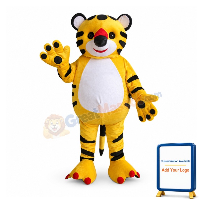 Cute Tiger Mascot Costume