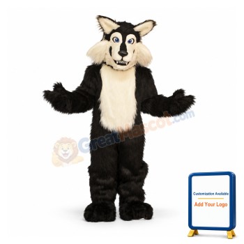 Black Wolf Mascot Costume