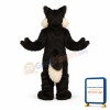 Black Wolf Mascot Costume