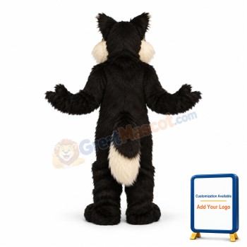 Black Wolf Mascot Costume