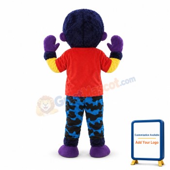 Purple Orangutan Mascot Costume
