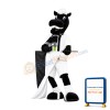 Black Horse Mascot Costume