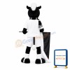 Black Horse Mascot Costume