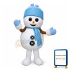 Blue Christmas Snowman Mascot Costume