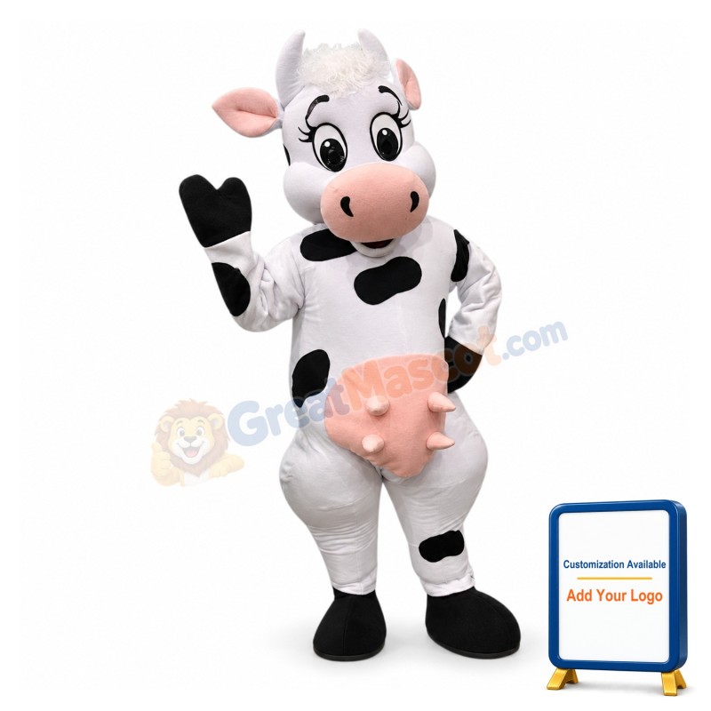Happy Cow Mascot Costume