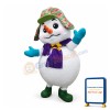 Super Cute Christmas Snowman Mascot Costume