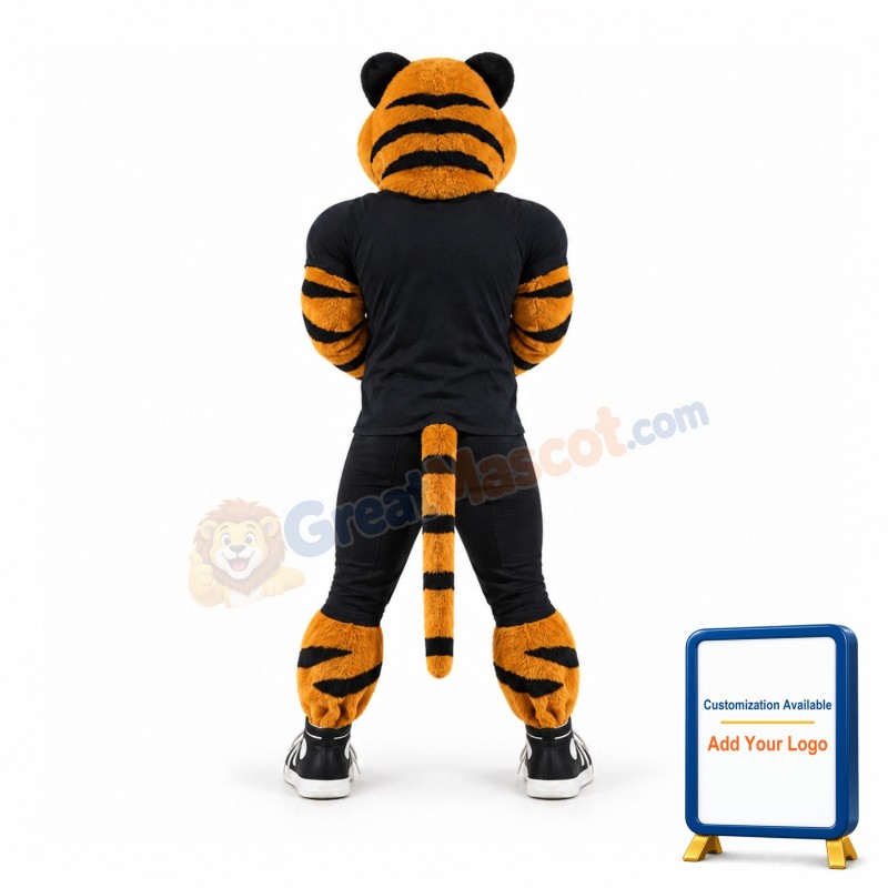 Power Sport Tiger Mascot Costume