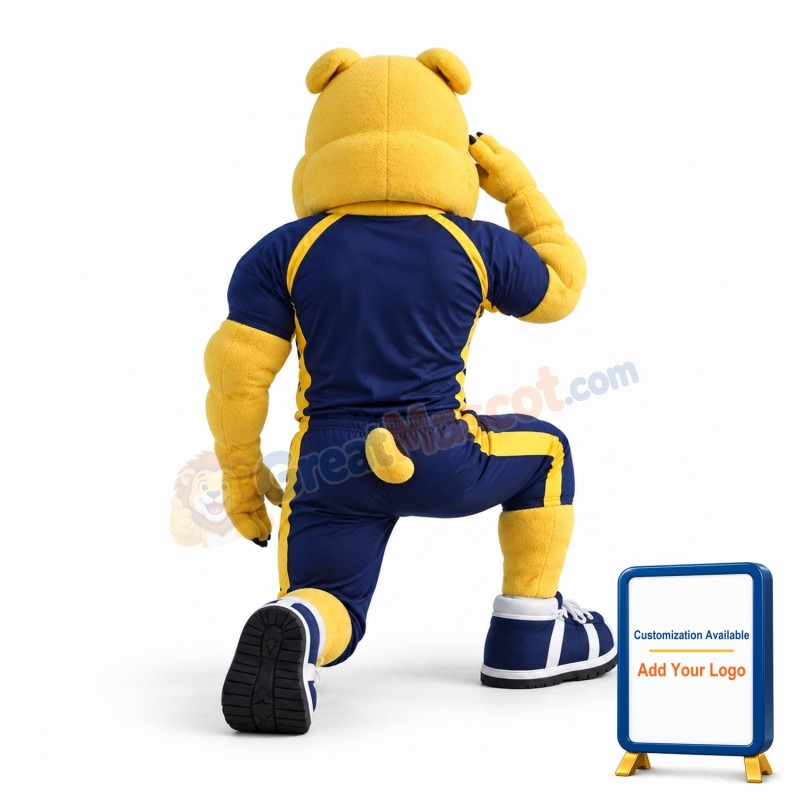 Power Sport Bulldog Mascot Costume