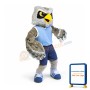 College Blue Owl Mascot Costume