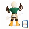 Friendly College Eagle Mascot Costume
