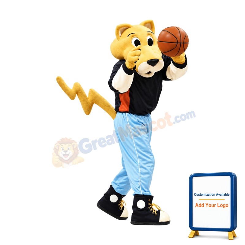 Lightning Leopard Mascot Costume