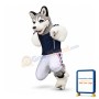University Grey Husky Mascot Costume