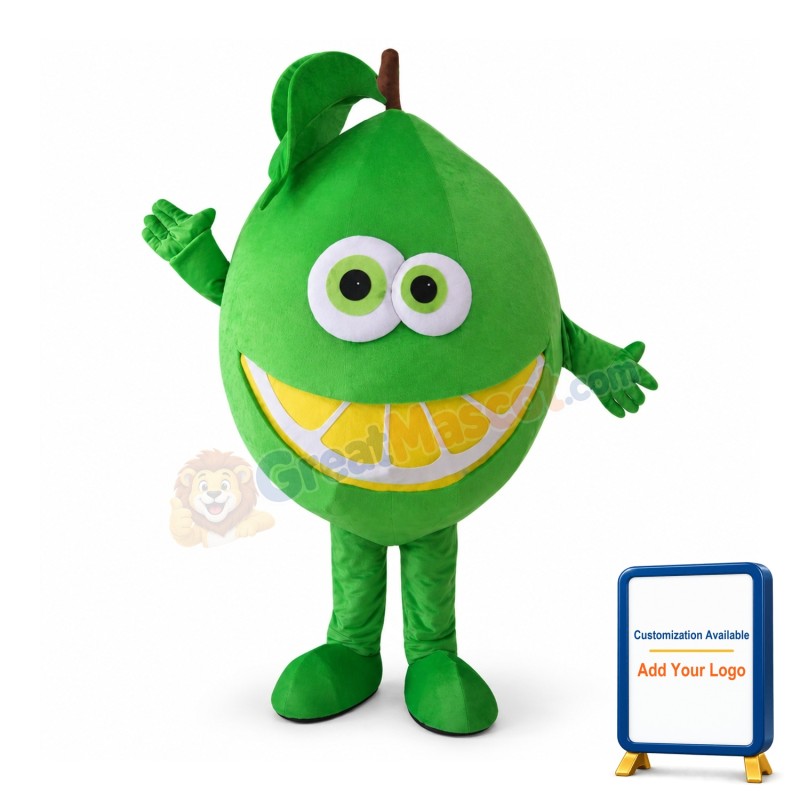 Green Orange Mascot Costume