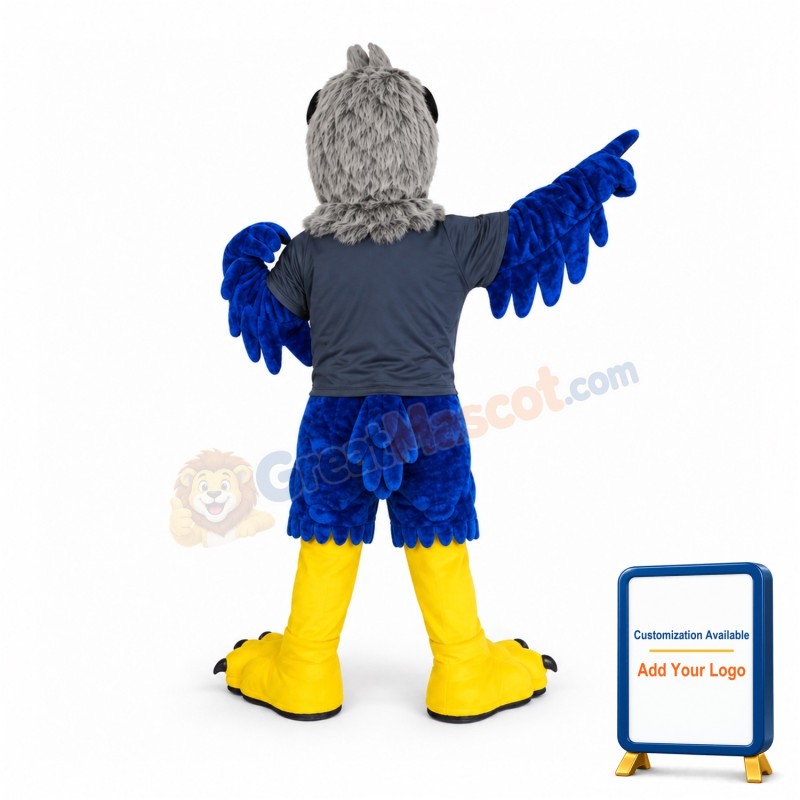 Sport Blue Eagle Mascot Costume