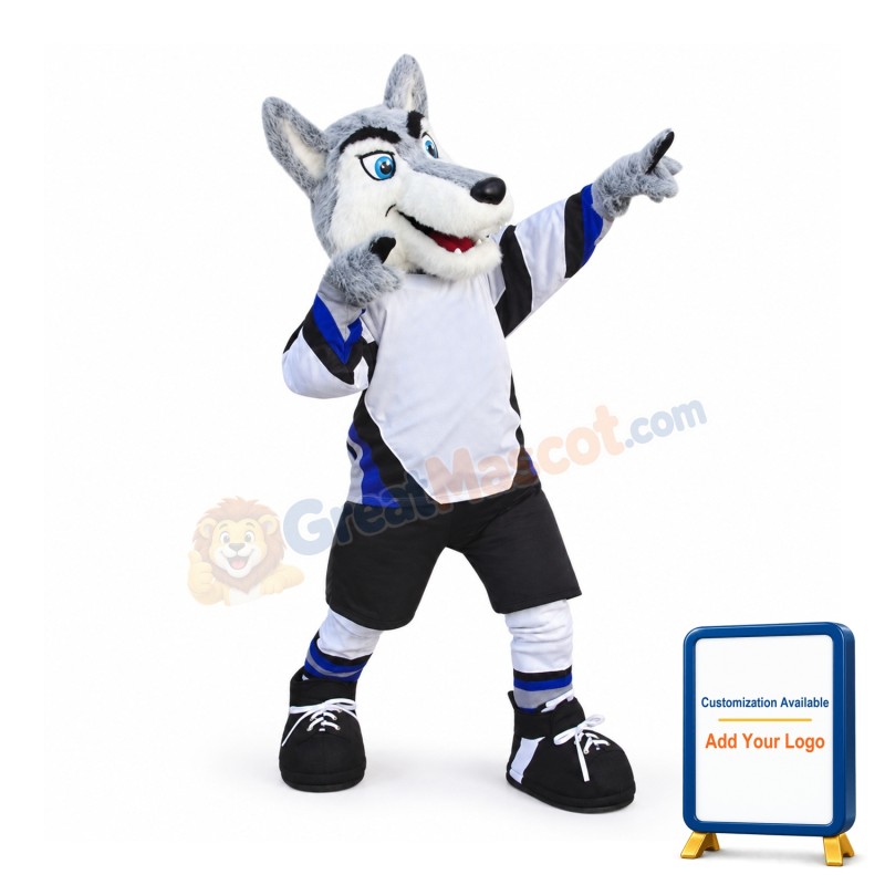 Sport Husky Dog Mascot Costume