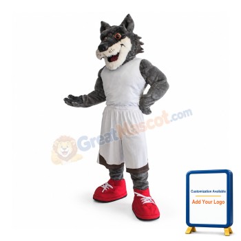 Power Sport Wolf Mascot Costume