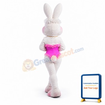 Happy Bunny Girl Mascot Costume