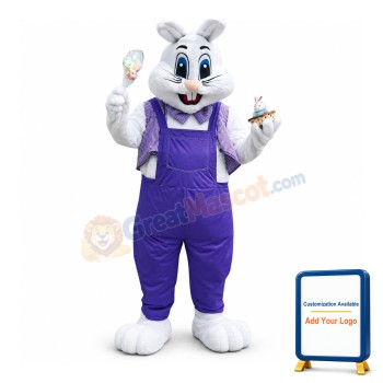 Lightweight White Rabbit Mascot Costume