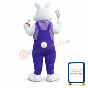 Lightweight White Rabbit Mascot Costume