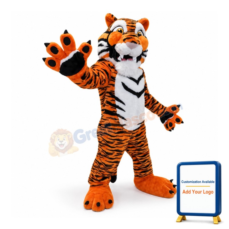Power Fierce Tiger Mascot Costume