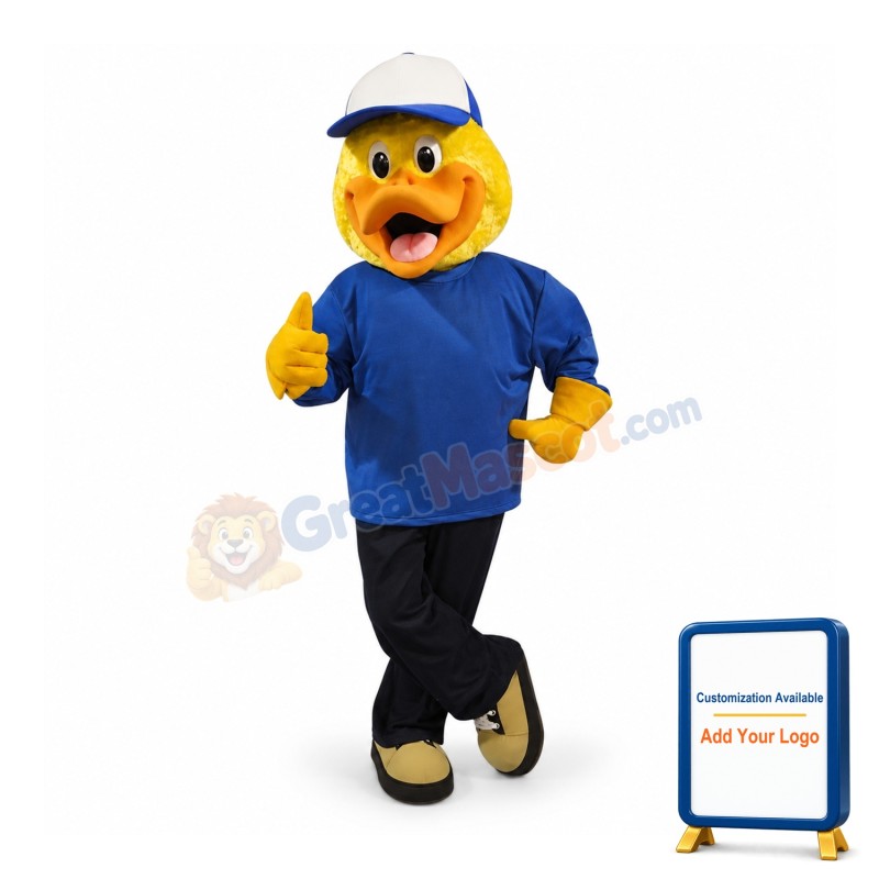 College Duck Mascot Costume