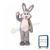 Grey Bunny Girl Mascot Costume