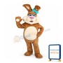 Easter Binky Bunny Mascot Costume
