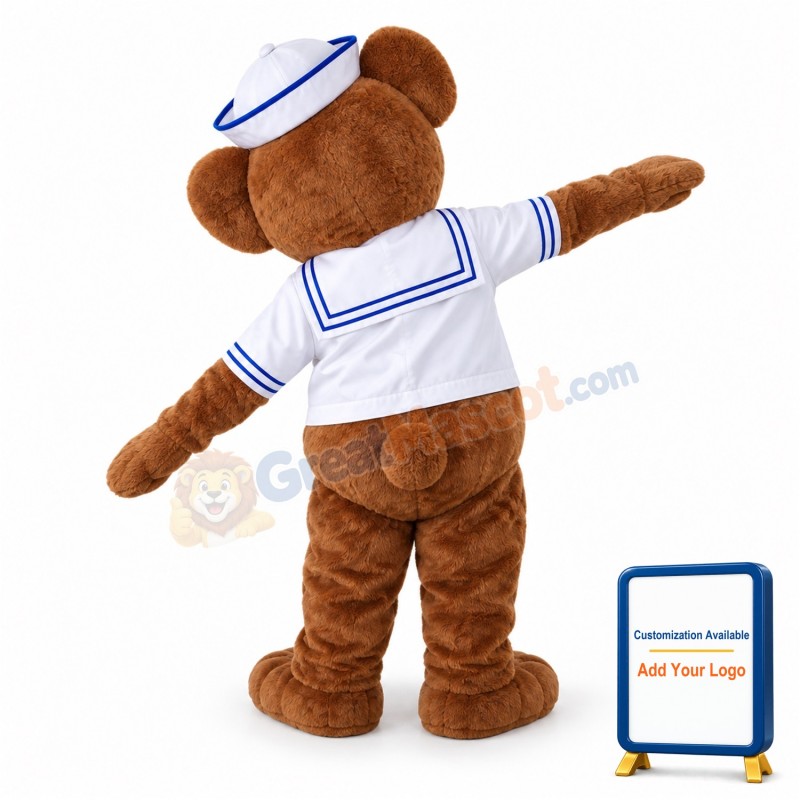 Navy Monkey Mascot Costume