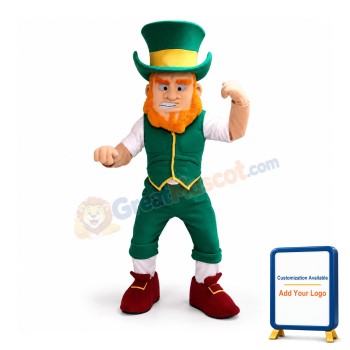 Power Leprechaun Mascot Costume