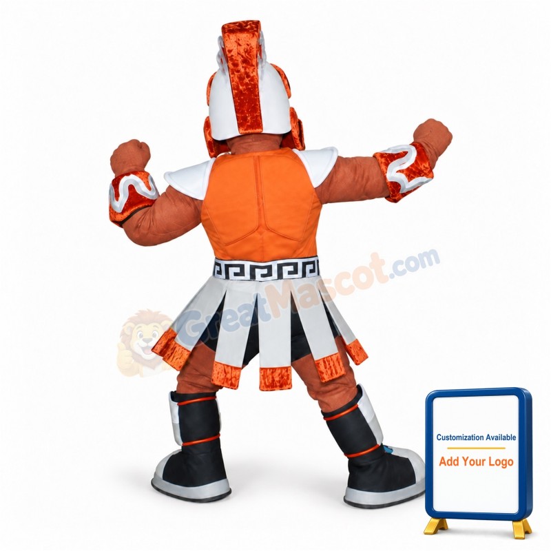 Orange Titan Mascot Costume