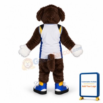 Brown & White Dog Mascot Costume