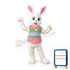 Pink & White Bunny Mascot Costume
